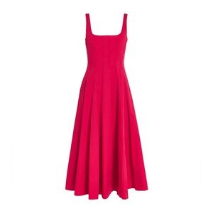 STAUD WELLS DRESS CHERRY, Size 0, $285